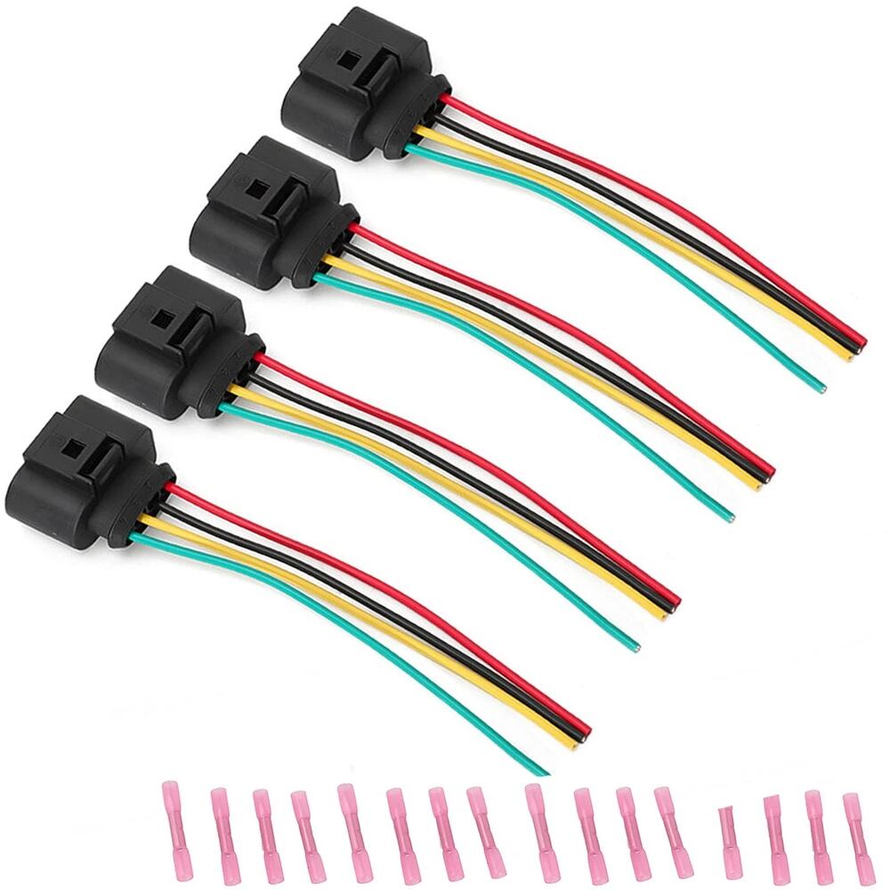 4 Pack VW Ignition Coil Connector Plug Harness Compatible with VW and Audi
